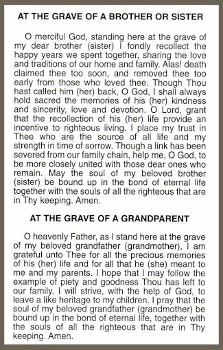 At The Grave of A Sibling